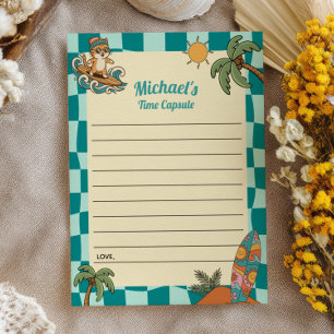 Cartes de capsule temporelle pour le 1er anniversa