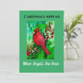 Cartes de cardinaux apparaissent quand les anges s (Debout devant)