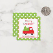 Cartes de carrosserie pour camions de Noël (Devant/Arrière en situation)