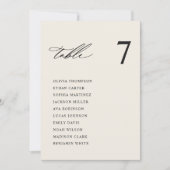 Cartes de carte de Mariage de crème moderne (Devant)