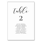 Cartes de carte de sièges design de calligraphie é (Par défaut)