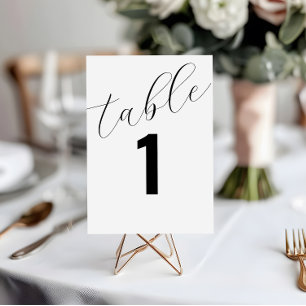 Cartes de carte de tableau simple Mariage