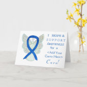 Cartes de cause personnalisées Angle ruban de sens (Fleur jaune)