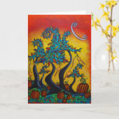 Cartes de célébration d'automne (Fleur jaune)