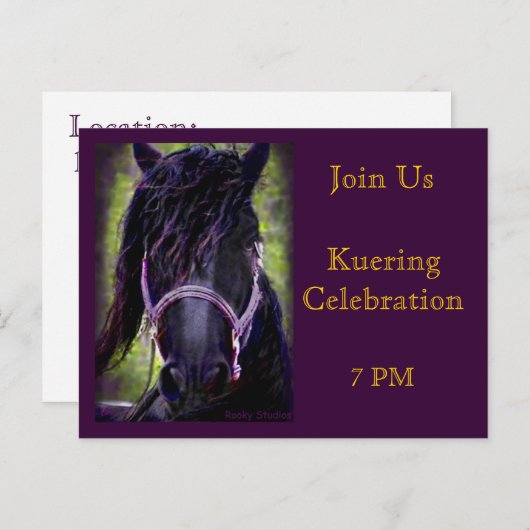 Cartes de célébration Kuering (Devant / Derrière)