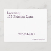 Cartes de célébration Kuering (Dos)