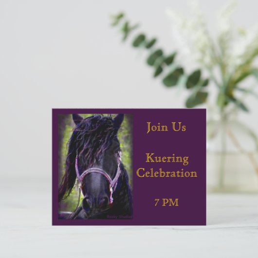 Cartes de célébration Kuering (Debout devant)