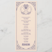 Cartes de cérémonie de mariage Tarot Programme Éto (Dos)