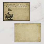Cartes de certification GIft Prim - Pile de cornei (Devant / Derrière)