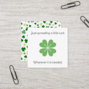 Cartes de chance et de karma Clover Crochet