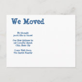 Cartes de changement d'adresse Birdhouse We Moved (Dos)