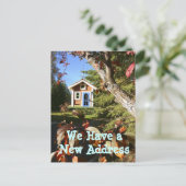Cartes de changement d'adresse Birdhouse We Moved (Debout devant)