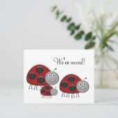 Cartes de Changement d'Adresse Coccinelle (Debout devant)