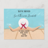 Cartes de changement d'adresse côté PISCINE (Devant)