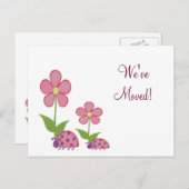 Cartes de Changement d'Adresse Libellule (Devant / Derrière)