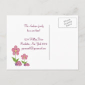 Cartes de Changement d'Adresse Libellule (Dos)