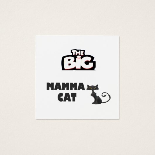 Cartes de chat design noir et blanc (Devant)
