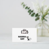 Cartes de chat design noir et blanc (Debout devant)