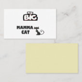 Cartes de chat design noir et blanc (Devant / Derrière)