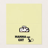 Cartes de chat design noir et blanc (Extérieur déplié)