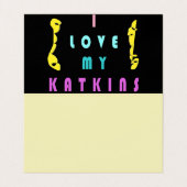 Cartes de chat design noir et blanc (Intérieur déplié)