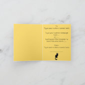 Cartes de chat noir personnalisées Invitations de  (Intérieur)