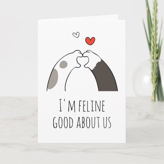 cartes de chat valentine (Devant)
