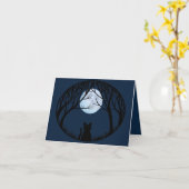 Cartes de chats noires Cartes d'art personnalisées (Fleur jaune)