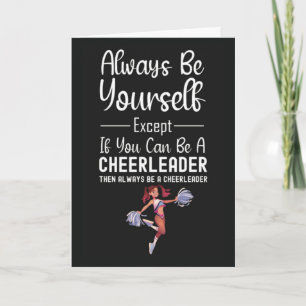 Cartes de Cheerleader Mignonne Sport Cheerleading