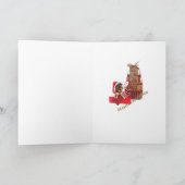 Cartes de cheminée de Noël Yorkie (Intérieur)