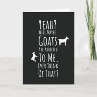 Cartes de chèvre amusantes Humour de ferme Animaux