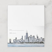 Cartes de Chicago Skyline Place (Extérieur déplié)