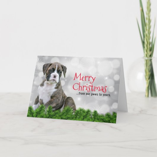 Cartes de Chien de Noël Joyeux - Chien de Vacances (Devant)