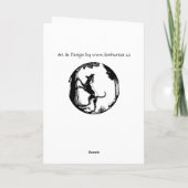 Cartes de chien Hound Carte de voeux personnalisée (Dos)