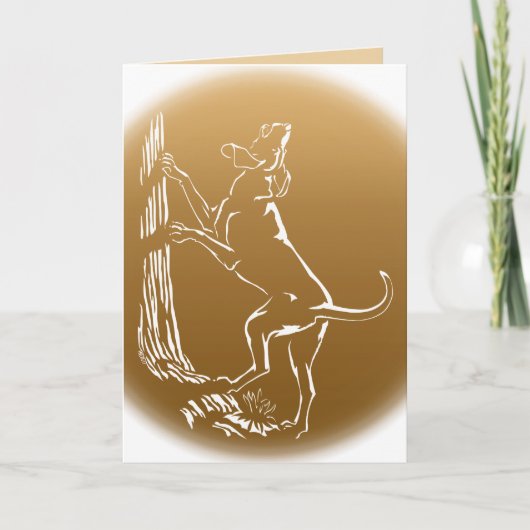 Cartes de chien Hound Carte de voeux personnalisée (Devant)