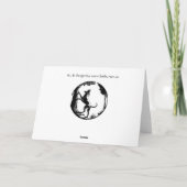 Cartes de chien Hound Carte de voeux personnalisée (Dos)