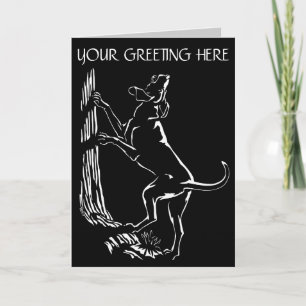 Cartes de chien Hound Carte de voeux personnalisée