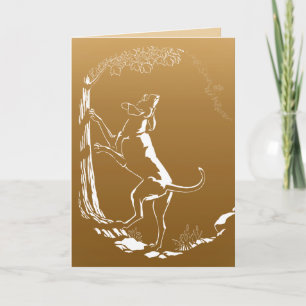 Cartes de chien Hound Carte de voeux personnalisée