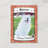 Cartes de Chien Personnalisées Modèle de carte de (Devant)