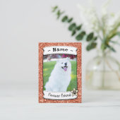 Cartes de Chien Personnalisées Modèle de carte de (Debout devant)