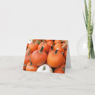CARTES DE CHUTE CITROUILLES ACCUEILLANT DES NOTES