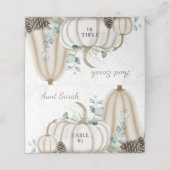 Cartes de Citrouille Vintage Rustic Fall Farmhouse (Extérieur déplié)