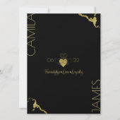 Cartes de Claddagh avec Monogramme (Dos)