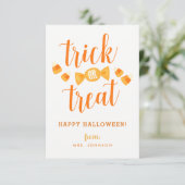 Cartes de classe Halloween (Debout devant)