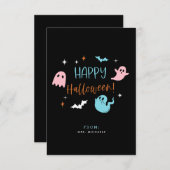 Cartes de classe Pastel Halloween (Devant / Derrière)