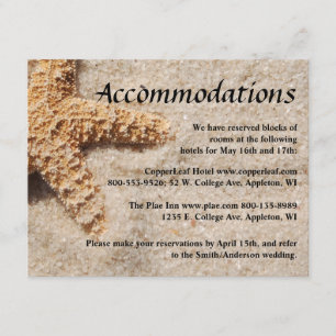 Cartes de clôture de mariage sur la plage - Starfi