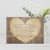 Cartes de clôture en bois rustique Couples de coeu (Debout devant)