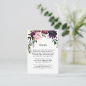 Cartes de clôture florales rouges violettes vertes (Debout devant)