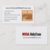 Cartes de CO-RX (Devant / Derrière)