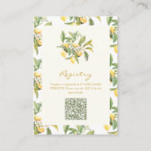 Cartes de code QR citron (Devant)